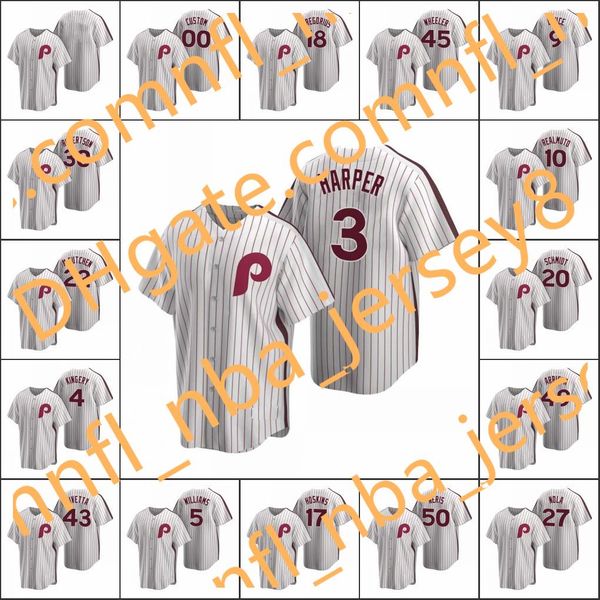

men #3 bryce 20 mike schmidt 27 aaron nola women youth custom cooperstown collection home jersey, Blue;black