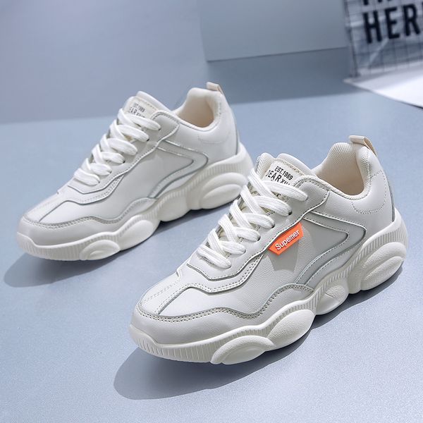 

women's walking daddy bear korean version spring / summer 2020 ins lightweight soft soled sports running shoes, Black