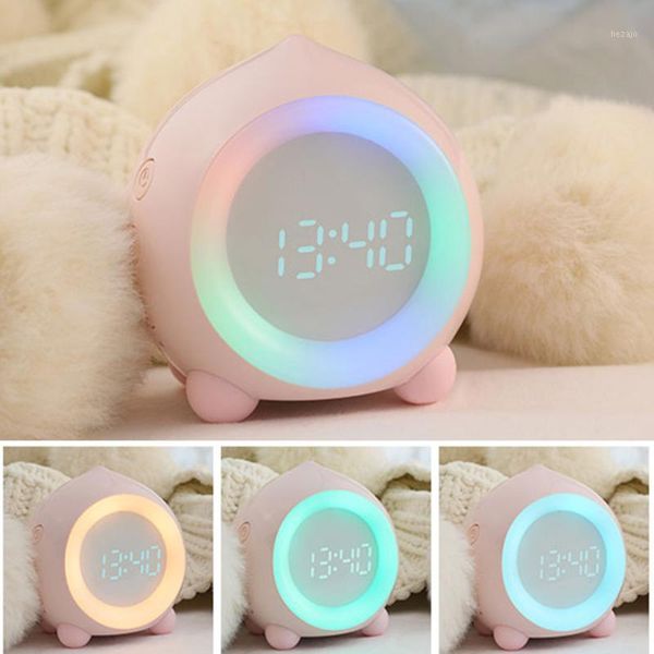 

smart app bluetooth speaker mini multi-function led colorful fashion creative room desk ornament digital clock sleep light1