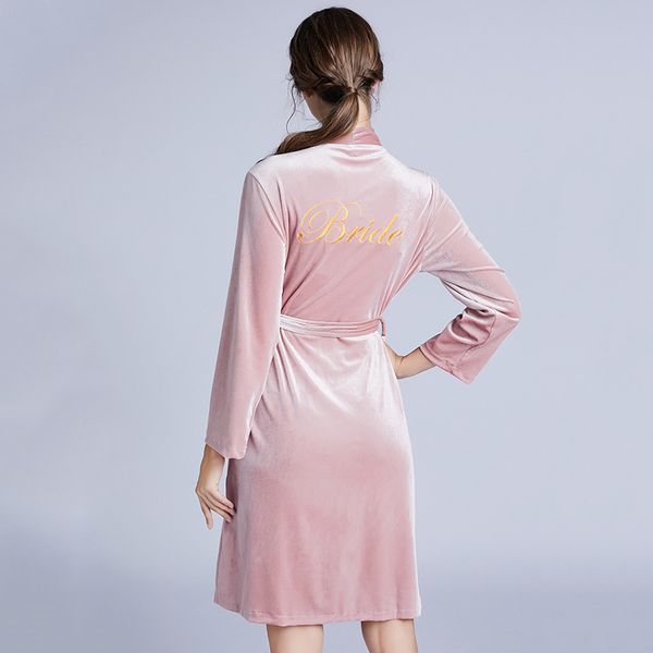 

2021 new women's autumn spring midi velour nightgowns solid slim embroidery female sleepwear v neck with sashes nightwear nightdress c5, Black;red