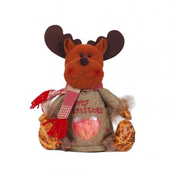 

2020 christmas gift christmas santa snowman doll clear zip candies storage bag pouch home decor navidad wmtrwh