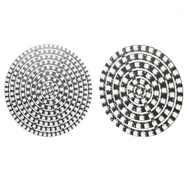 

2x ws2812 sk6812 radius 170mm led ring dc5v diy built-in rgb addressable led ring 241 bits leds & 110mm 93 bits1