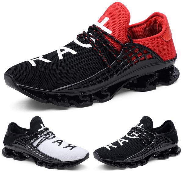 

new non-brand men breathable sports shoes black red white mesh outdoor casual mens trainer fashion sport sneaker