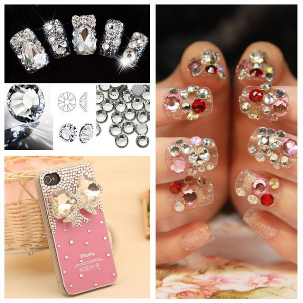 

peridot non fix rhinestones glue on 3d nail art crystals strass glass glitters for diy manicure art decoration