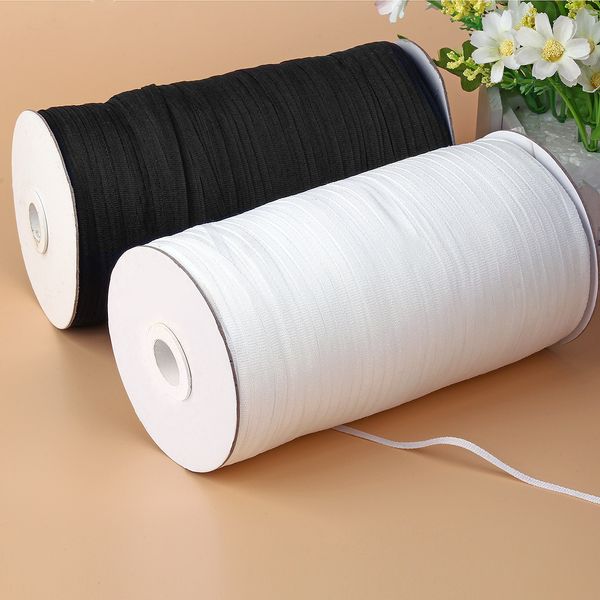 

craft tools polyester plain shoulder strap 0.5cm width 1000 meters flat belt ribbon rope roll 122637
