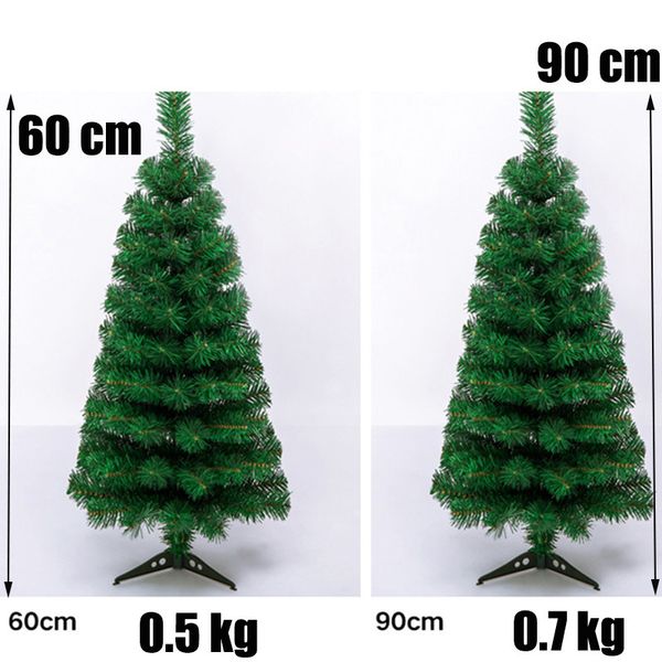 Weihnachtsbäume 60 cm 90 cm 1,2 m 1,5 m 1,8 m 2,1 m Kleiner großer künstlicher Weihnachtsbaum Weihnachtsdekorationen für Zuhause Dorf Neujahr 201204