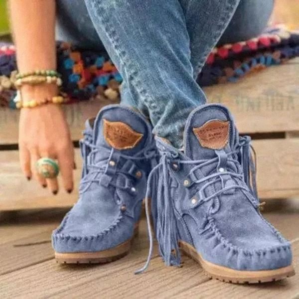 

women's shoes lace up rubber boots round toe winter footwear boots-women booties woman 2020 low heel fashion #wl5q, Black
