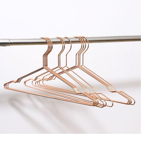

20pcs golden/rose gold metal clothes shirts hanger with groove, heavy duty strong coats hanger, suit hanger, wir bbyufi