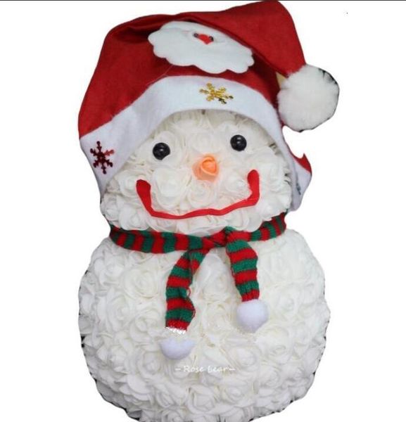 

imitation 30cm rose everlasting soap flower christmas decorations valentine girl friend snowman gift gga3752-3
