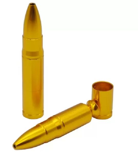 Médio bala de alumínio em forma de fumo tubo de erva shisha hookah presente de rolamento de presente tubos cigraette tubos 77 * 14mm ferramentas