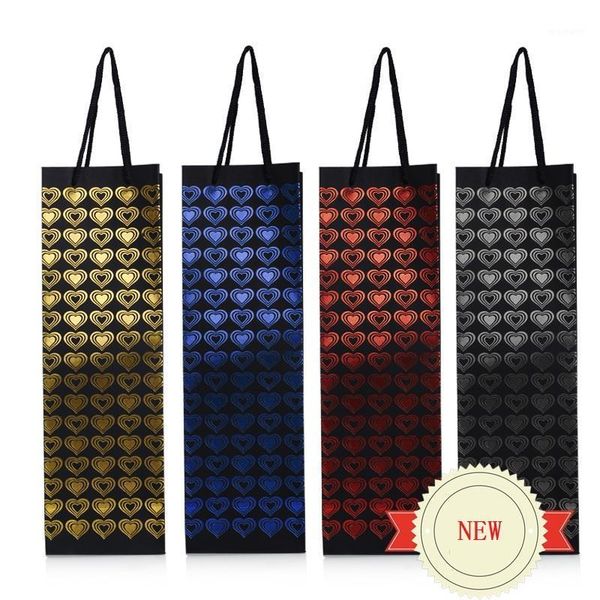 

gift wrap 120pcs luxury heart shape bags party favors packaging bag wedding candy supplies wine paper bag1