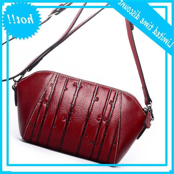 

2020 new national style cowhide one shoulder messenger women's real leather bag guangzhou