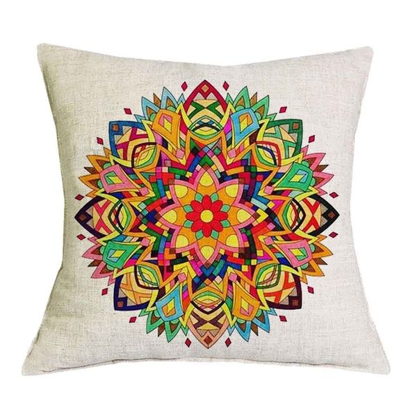 

eco friendly cushion cover christmas mandala printed pillow cases pillowcase bedroom sofa decoration 43*43cm
