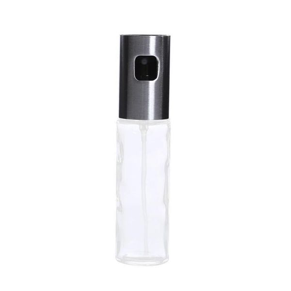 

100ml stainless steel glass oil pump spray fine bottle olive can tool pot cooking utensils bbq kitc jlllhg