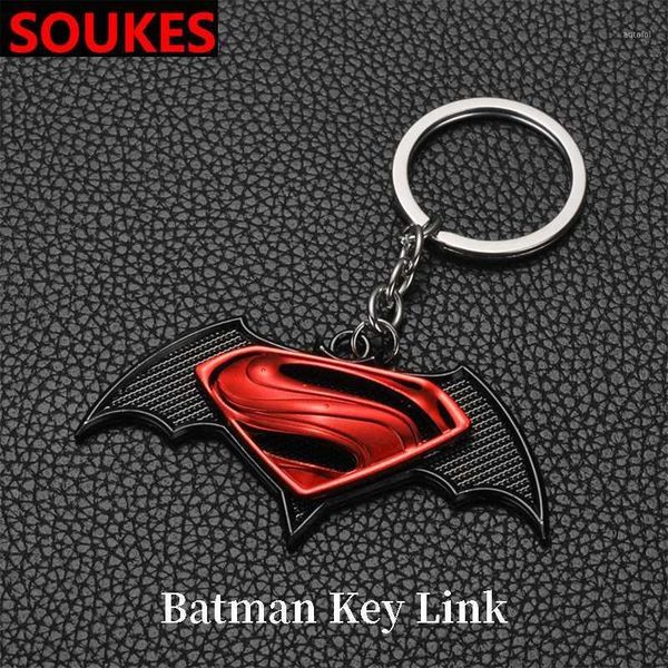 

justice league 3d metal car key chain for vw passat b5 b6 polo golf 4 5 chevrolet cruze lada granta ram accessories1, Silver