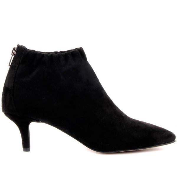 

женщина на высоком каблуке с черным замшевым молнией 71qi, Black