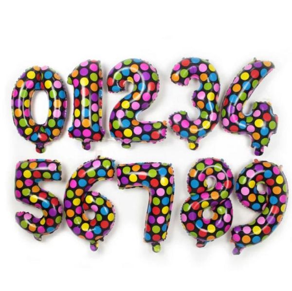 

16 32inch number foil balloon rose gold silver blue discolor digital globos birthday party decoration baby shower supplies globo wmtiep