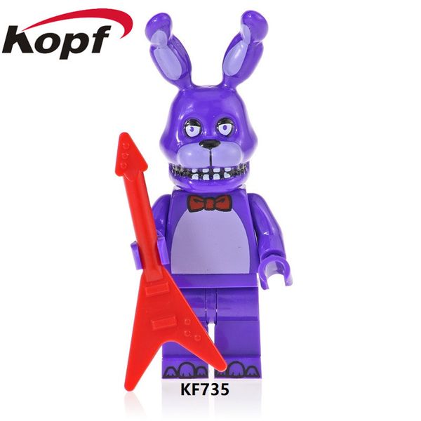 

8 styles five nights building blocks fnaf bonnie foxy freddy chica bear figure doll toys kid gifts