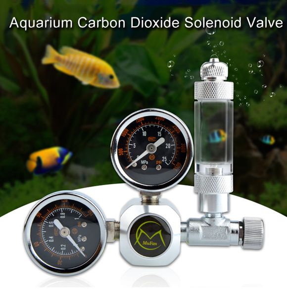 

aquarium co2 regulator magnetic solenoid kit check valve fish tank accessories co2 control system reactor generator set