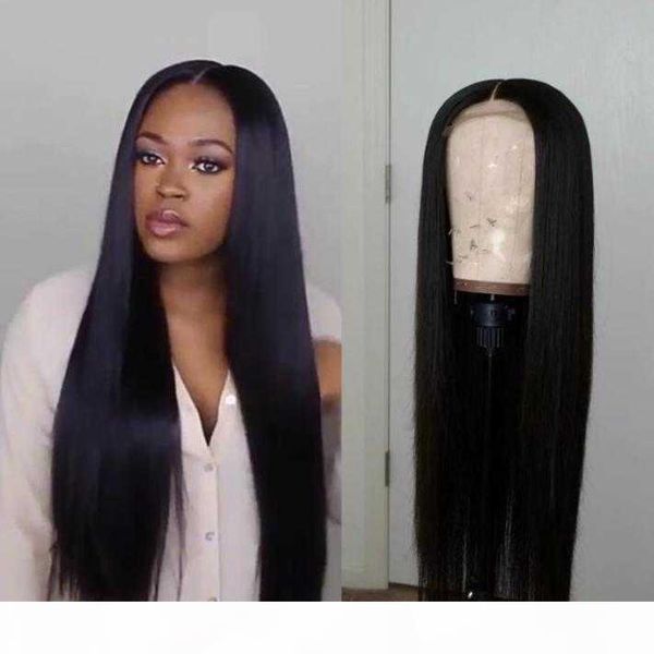 

straight lace front wig 5x5 lace closure wig 30 inch front 360 frontal alianna human hair wigs for women, Black;brown