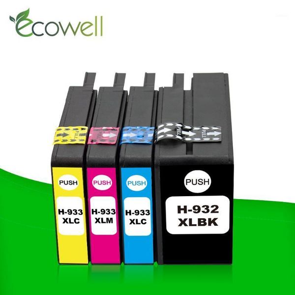 

ink cartridges ecowell compatible for 932 933 cartridge 932xl replace officejet 7110 6100 6600 7510 7512 76121