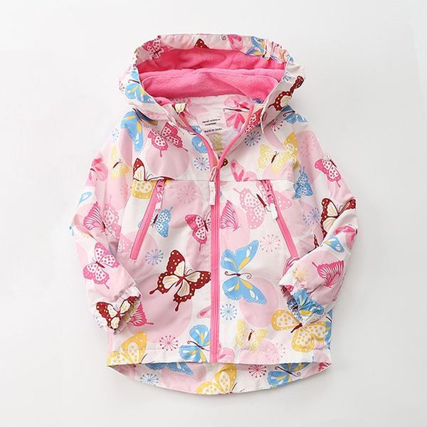 

jackets fall winter jacket for children windproof down kids warm fleece outdoor coat girl printed child padded outerwear 2-111, Blue;gray