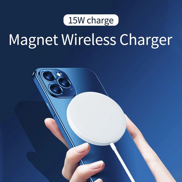 

15w magsafe magnetic wireless charger for iphone 12 mini wireless magnet charger for iphone 12 pro max