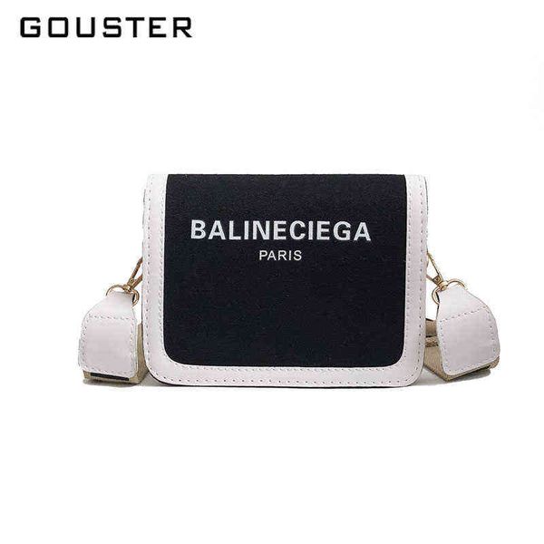 

shopping bags 2022 novo design das mulheres saco do mensageiro personalidade pu lona retalhos bolsa de ombro feminino estudante crossbody es