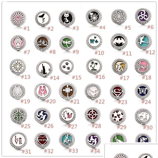 

noosa aromatherapy perfume locket snap buttons heart essential oil diffuser crystal 18mm snap button jewelry for snap bracelet av3wz