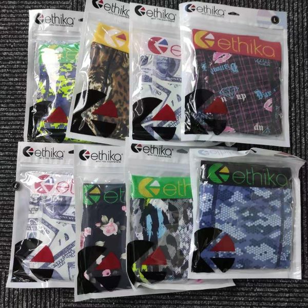 

wholesale ethika large underwear men's ethika men's boxer underwear 003, Black;white