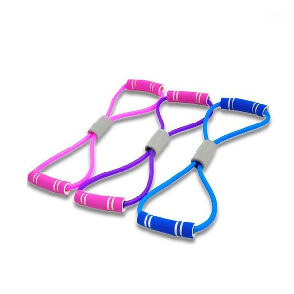 

resistance bands 8-shaped rally yoga gel fitness 8 word chest dilator rope exercise muscle rubber elastic band - blue1