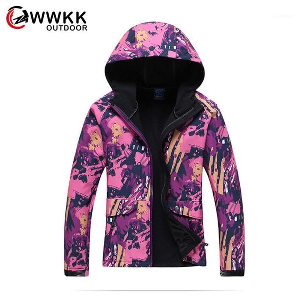 

outdoor jackets&hoodies wwkk multi-function waterproof hooded soft shell tactical jacket hunting sports camouflage windproof outerwear coats, Blue;black