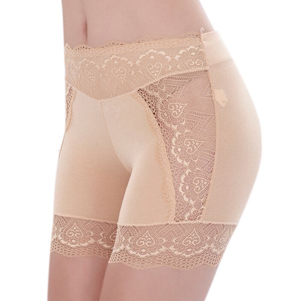 

female summer invisible safety short pants low waist women ladies lace thigh shorts breathable, White;black