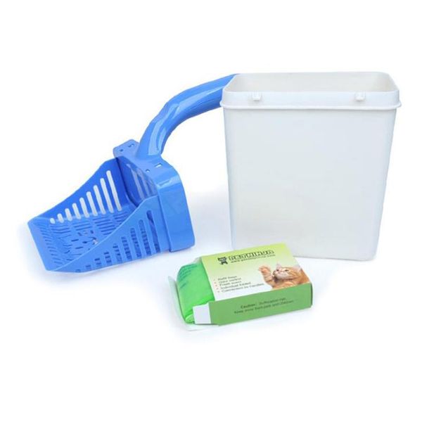 

2 in 1 cat litter shovel pet cleanning tool plastic cleaning products toilet for dog food spoons scoop cat litter bag h sqcilr