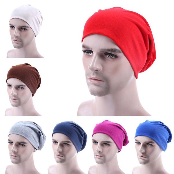 

beanies summer women men hat solid color hip-hop snap thin soft cap bonnet