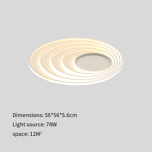 

2021 new modern circle led ceiling light to room decoration round house lustre lamp remote electrical device 8je7