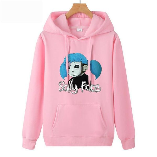 

2019 men new fashion sally face cosplay men's thin section hoodies sweatshirt men casual hoodie japanese sweatshirts, Black