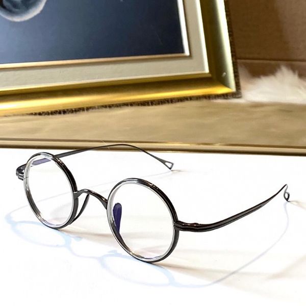 

super sung kmn123 optical eyeglasses for retro style anti-blue light lens plate round full frame with box, White;black