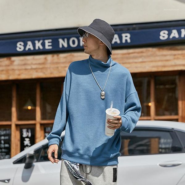 

men's vests men's winter autumn fashion casual coat high neck clothes ppullover solid color round-neck long sleeve oversize1, Black;white