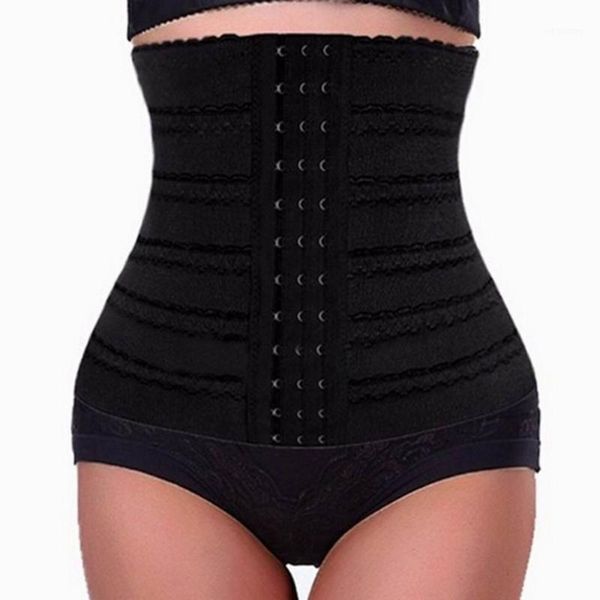 Frauen Shapers Großhandel - Atmungsaktive Postpartale Bauch Gürtel Brennen Shapewear 12 Reihen Schnalle Korsett Taille Band HB00421