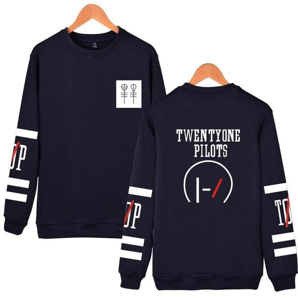 

luckyfridayf twenty one pilots hoodies capless men brand designer mens sweatshirt 21 pilots sweatshirt men 's hooded clothes 2020, Black