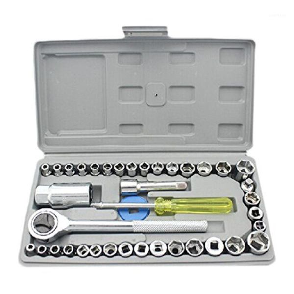 

40 pcs combination socket wrench tool kit set machine repair socket wrench car repair tool tn991