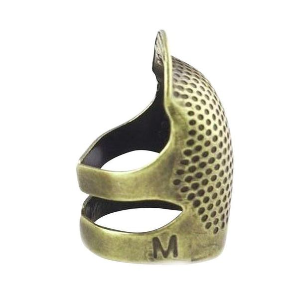 

brass sewing thimble diy finger protector threading sewing retro copper embroidery tools accessories, Black