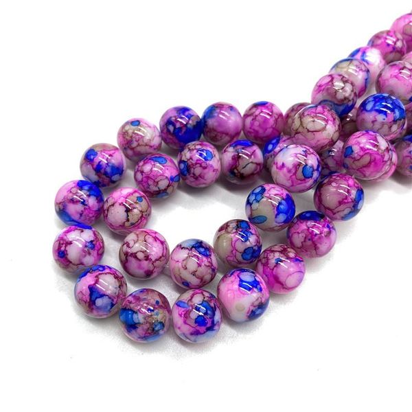 

wholesale 6 8 10mm exquisite pattern glass bead spacer jewelry bulk beads for diy making bracelet necklace jewelry #01 wmtkqv xhhair