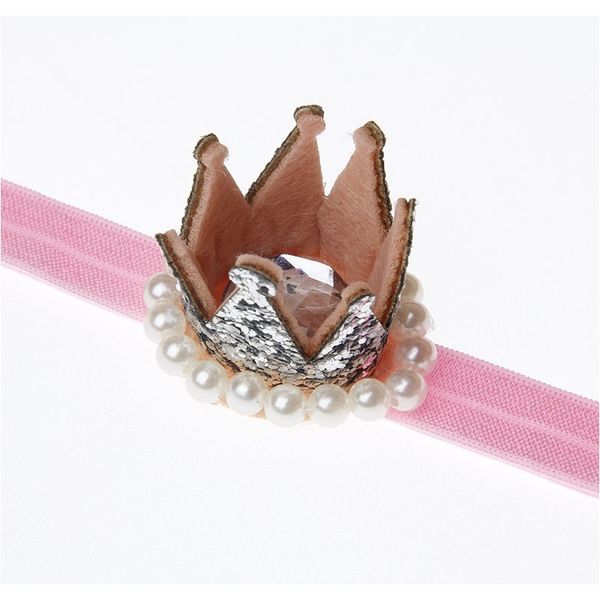 

baby girl headband headwear hairband infant hair accessory cloth birthday gift kids toddler crown floral newborn pearl children f wmtcka, Red;brown