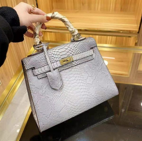 

2020 designer handbag elegant leather genuine woman bag kelly bag serpentine handbag h 2nd generation women luxurys designers bags