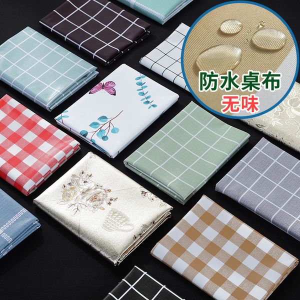 

waterproof, anti scalding, oil proof and non washable nordic tea cloth desk ins student tablecloth pvc table