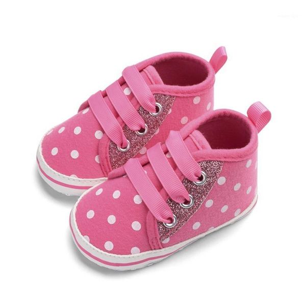 

first walkers baby shoes girl born the walker sequins streamers big dot print toddler1