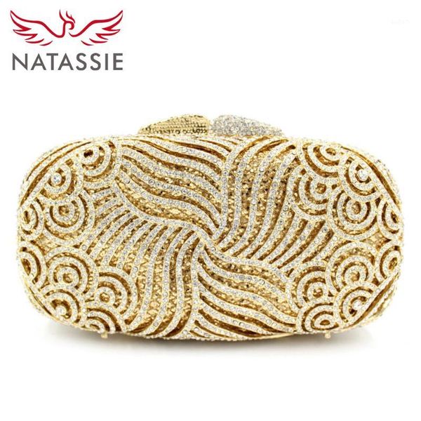 

wholesale- natassie crystal clutches lady dinner party purses women wedding clutch bags l20341