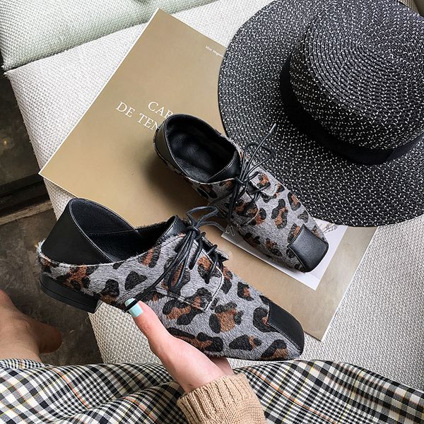 

2021 female bombs 22-24.5 on horsehair couture europe and america fashion comfortable soft leopard print shoes vwhp, Black